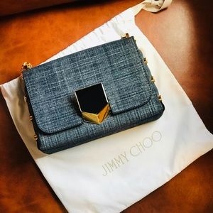 Jimmy Choo Lockett Petit (Indigo Leather)